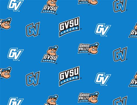 (1 yard pieces) FLEECE Grand Valley State University Lakers GVSU ...