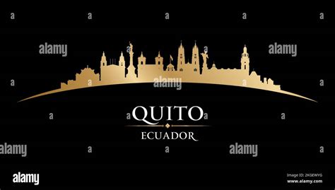 Quito Ecuador city skyline silhouette. Vector illustration Stock Vector Image & Art - Alamy