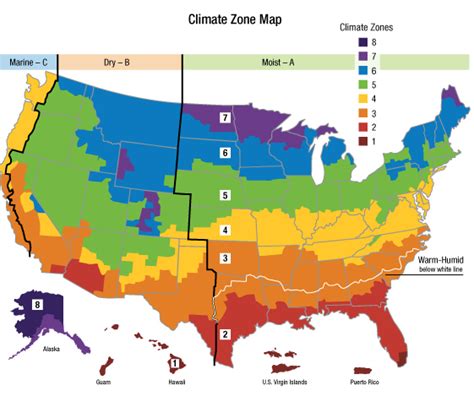 Climate Zone Map Of The United States - ClipArt Best