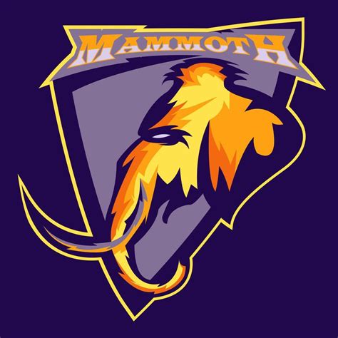 mammoth logo design vector. head mammoth illustration 13077089 Vector ...