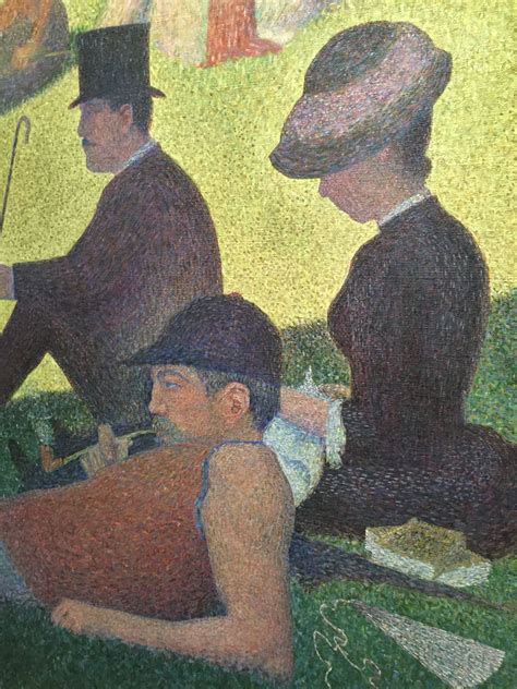 Georges Seurat: Closeup: A Sunday Afternoon on the Island of La Grande Jatte | Conte crayon ...