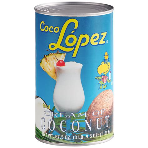 Coco Lopez Cream of Coconut 57 oz. - 12/Case