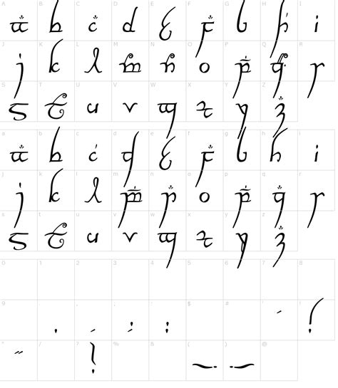 Elvish Script Font