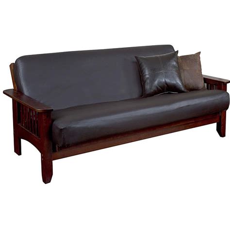 Faux Leather Futon Cover - 12286936 - Overstock.com Shopping - The Best Prices on Futon Covers