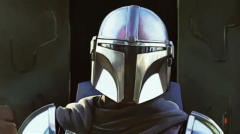 Mandalorian Helmet Wallpaper 4K