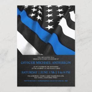 Police Academy Graduation Invitations – Class Of