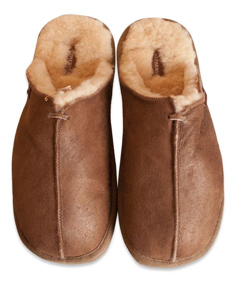 Shepherd Mens Genuine Sheepskin Slippers Mules Hard Rubber Sole HUGO 1201 | eBay