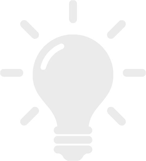 HD Creative White Light Bulb Idea Icon Clipart PNG | Citypng