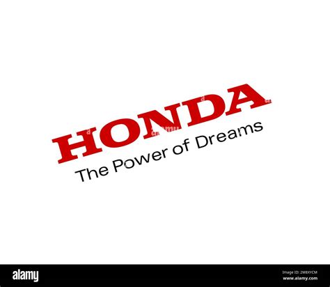 American Honda Motor Company, Rotated Logo, White Background Stock Photo - Alamy