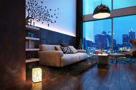 Highend Residential Living room Night view | Umesh Wadekar ...