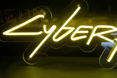 High Quality Bright Custom Company Logo Cyberpunk Led Neon Sign Wall ...
