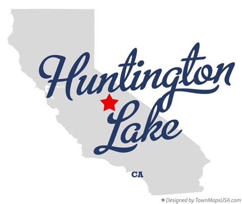 Map of Huntington Lake, CA, California