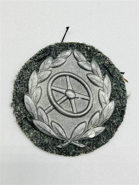 Driver's Proficiency Badge Silver I WW2 German Militaria Collectables