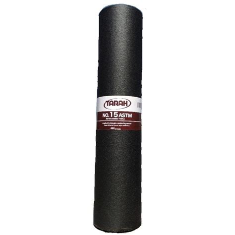 Tarah Asphalt Products 39.37 in. x 432 sq. ft. Roll Saturated Felt Underlayment 15 TARAH ASTM ...