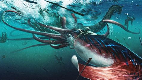 Live Giant Squid