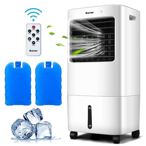 COSTWAY Evaporative Cooler, 3-in-1 Cooler, Fan and Humidifier with 7.5H Timer, 4 Speeds and 3 ...