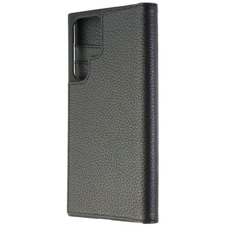 Case-Mate Genuine Leather Wallet Folio Case for Samsung Galaxy S22 Ultra - Black (Used ...