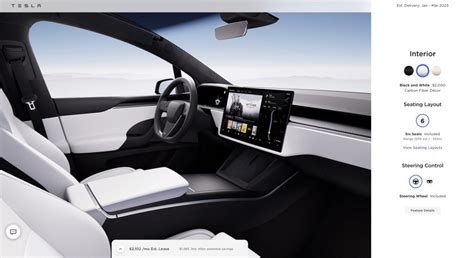 Tesla Model S & Model X Plaid round steering-wheel option now available