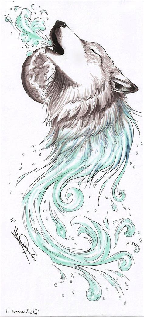 Native American Wolf Drawing at GetDrawings | Free download