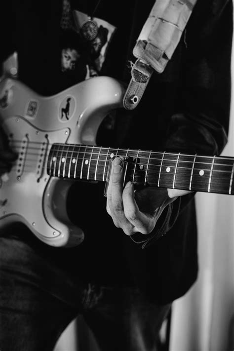 Grayscale Photo of Electric Guitar · Free Stock Photo