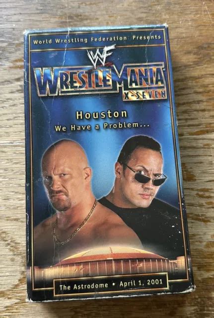 WWF - WRESTLEMANIA X-Seven (VHS, 2001) The Rock vs. Stone cold Steve Austin $8.20 - PicClick