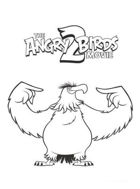 Kids-n-fun.com | Coloring page Angry Birds Movie 2 Mighty Eagle