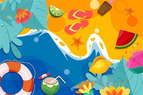 Summer Fun Background Vector Art, Icons, and Graphics for Free Download