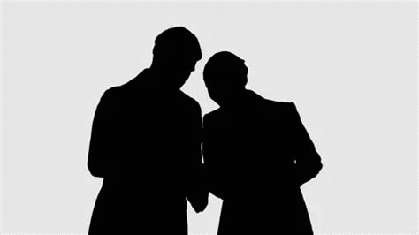 Two People Talking Silhouette Stock Footage ~ Royalty Free Stock Videos | Pond5