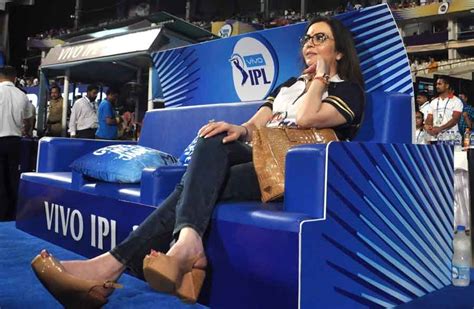 Mumbai Indians Co Owner Nita Ambani During An IPL 2018, Photos, Pictures and Image