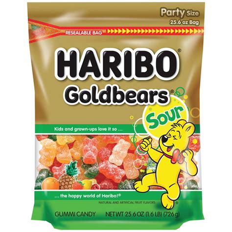 Haribo Sour Gold Bears Gummi Candy Resealable Bag - Shop Candy at H-E-B