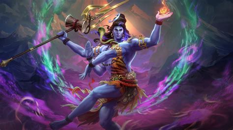 Shiva Colorful Background HD Smite Wallpapers | HD Wallpapers | ID #99760