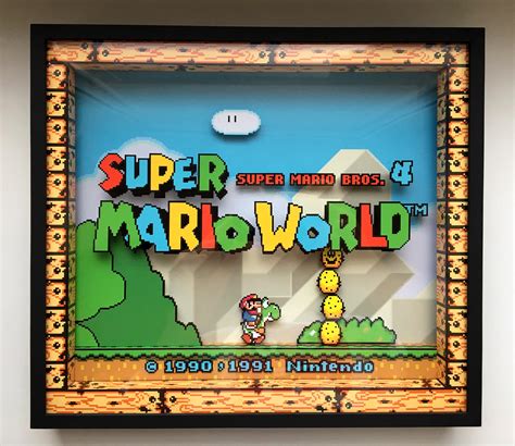 Super Mario World Shadow Box : r/snes