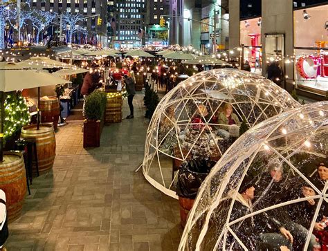 City Winery debuts two igloos at Rock Center for all your holiday drinking | Nyc bars, Nyc ...