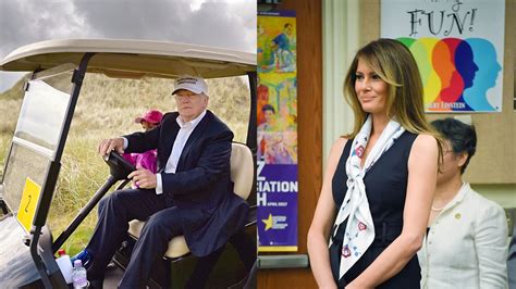 Melania Trump Visits Women’s Shelter While Husband Plays Golf | Vanity Fair