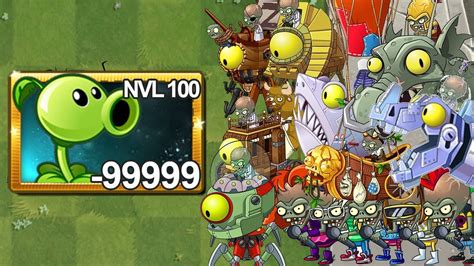 Plants Vs Zombies 2 Lanzaguisante Nivel 100 Vs Todos los Zombots