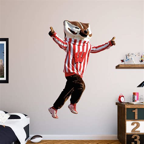 Wisconsin Mascot - Bucky Badger Wall Decal | Shop Fathead® for ...