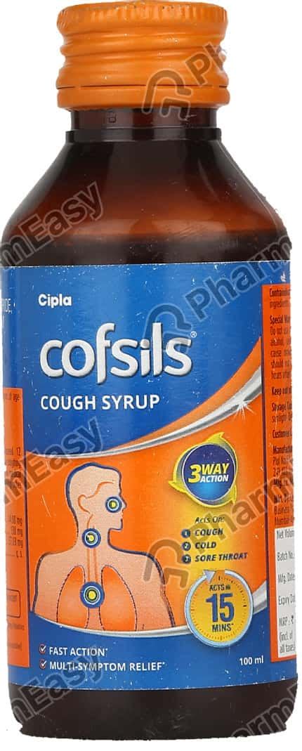 Cofsils 3 Way Action Bottle Of 100ml Cough Syrup: Uses, Side Effects ...