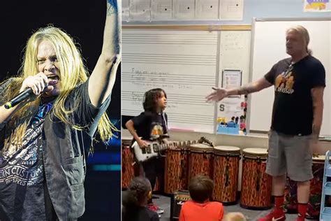 Sebastian Bach Visits Music Class, Encourages Kid Guitarist