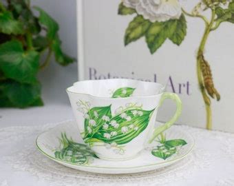 Shelley Fine Bone China Lily of the Valley Tea Cup and Saucer Rare Made in England 13822 - Etsy
