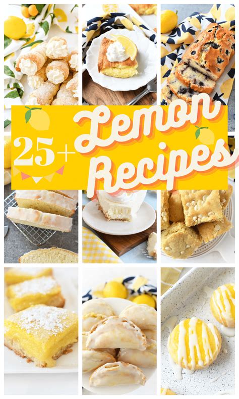 25+ Lemon Recipes to Try Today - Savvy Saving Couple