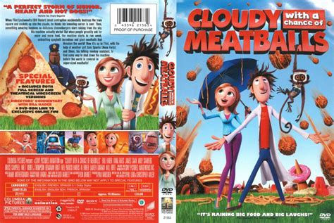 Cloudy with a Chance of Meatballs dvd cover (2009) R1