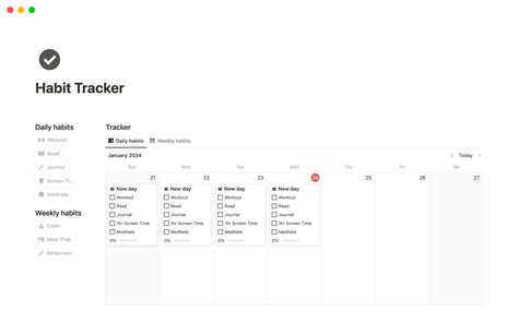 Habit Tracker | Notion Template