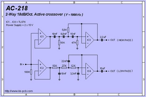 amplifier - Need help design active crossover circuit - Electrical ...