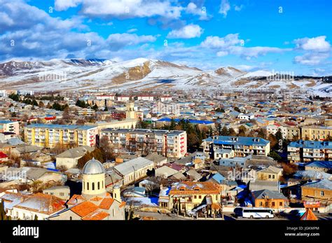 Aerial view of Gori, Georgia Stock Photo - Alamy