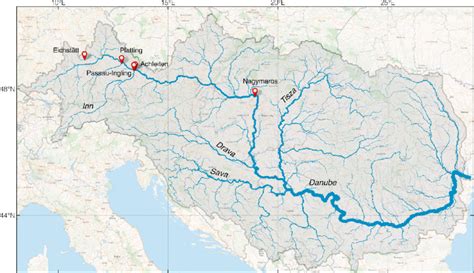 Danube River Map