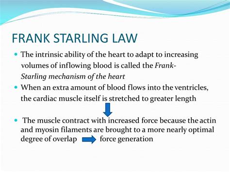 Ssurvivor: Frank Starling Law Formula