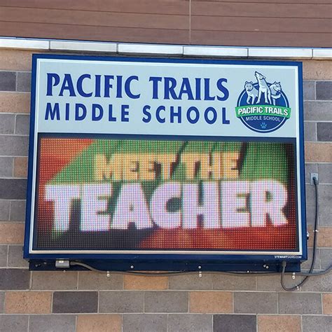 School Sign for Pacific Trails Middle School - San Diego, CA