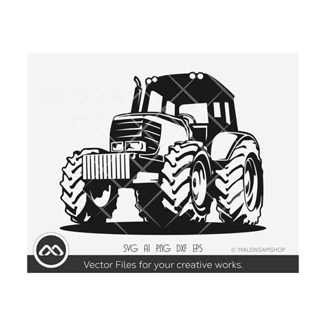 Tractor SVG Silhouette - tractor svg, farm tractor svg, farm - Inspire ...