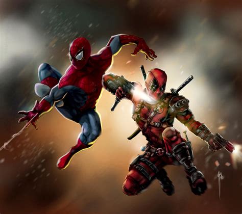 Spiderman and Deadpool Fanart by tararojing on DeviantArt