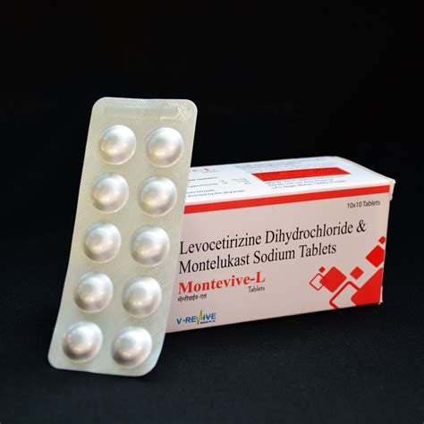 Montevive L Levocetirizine Dihydrochloride and Montelukast Sodium Tablets, For Hospital ...